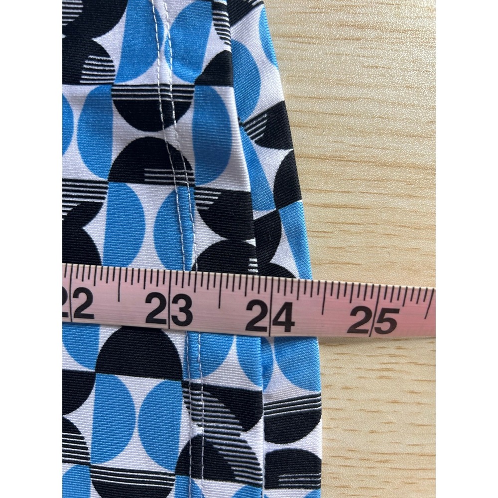 Tail Polo Shirt Womens Medium Blue Geometric Quarter Zip Golf Tennis Top sporty - Picture 4 of 7